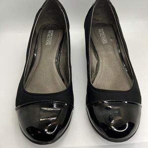 Kenneth Cole Reaction black wedge shoes. Size 9.5